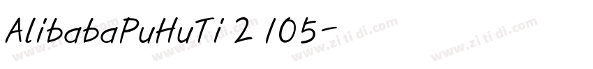 AlibabaPuHuTi 2 105字体转换